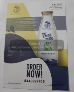 Milk distributors flyers printing