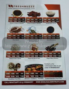 Dry fruits home delivery flyers