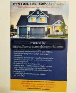 Real estate pamphlet printing