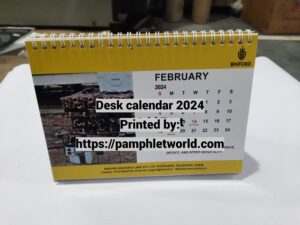 Table calendars printing