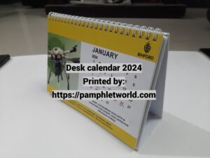 Table calendars printing