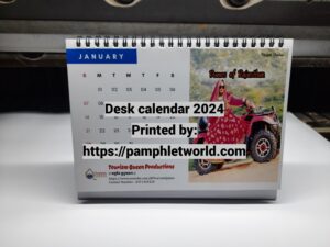 Table calendars printing