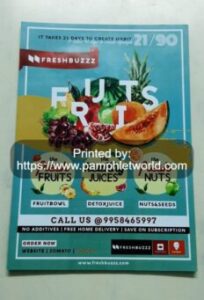 Menu Card Printing Services - Delhi