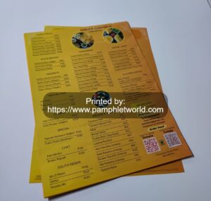 Restaurant Flyers Printers Hotels Menus